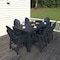 Highwood Usa Hamilton 7pc Rectangular Counter Height Outdoor Patio Furniture Dining Set 84 x 42 AD-ST7HM2CO5BA-FBE - alternate 2